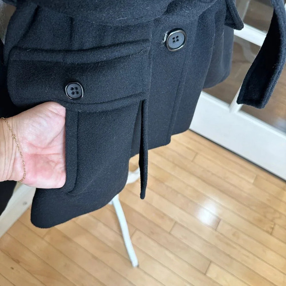 DALE DRESSIN Amicale Superfine Merino Wool Cape Style Jacket Coat One Size - Picture 4 of 10